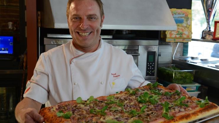 Pascal Poupon à la pizzeria de Chalon-sur-Saône